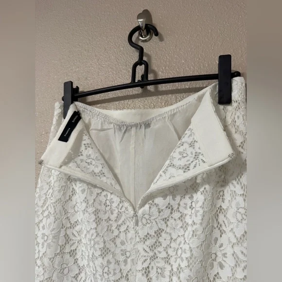 NWOT Proenza Schouler Jasmine White Lace Skirt Maxi White Sheer Skirt Size 4 S/M - Picture 11 of 14